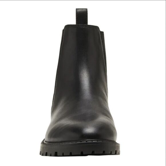 Steve Madden Ladies' Short Boot Authentic with Box Lorali Black Leat Size 9 (2) - Picture 2 of 7